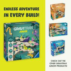 Ravensburger GraviTrax Junior group play encourages teamwork.
