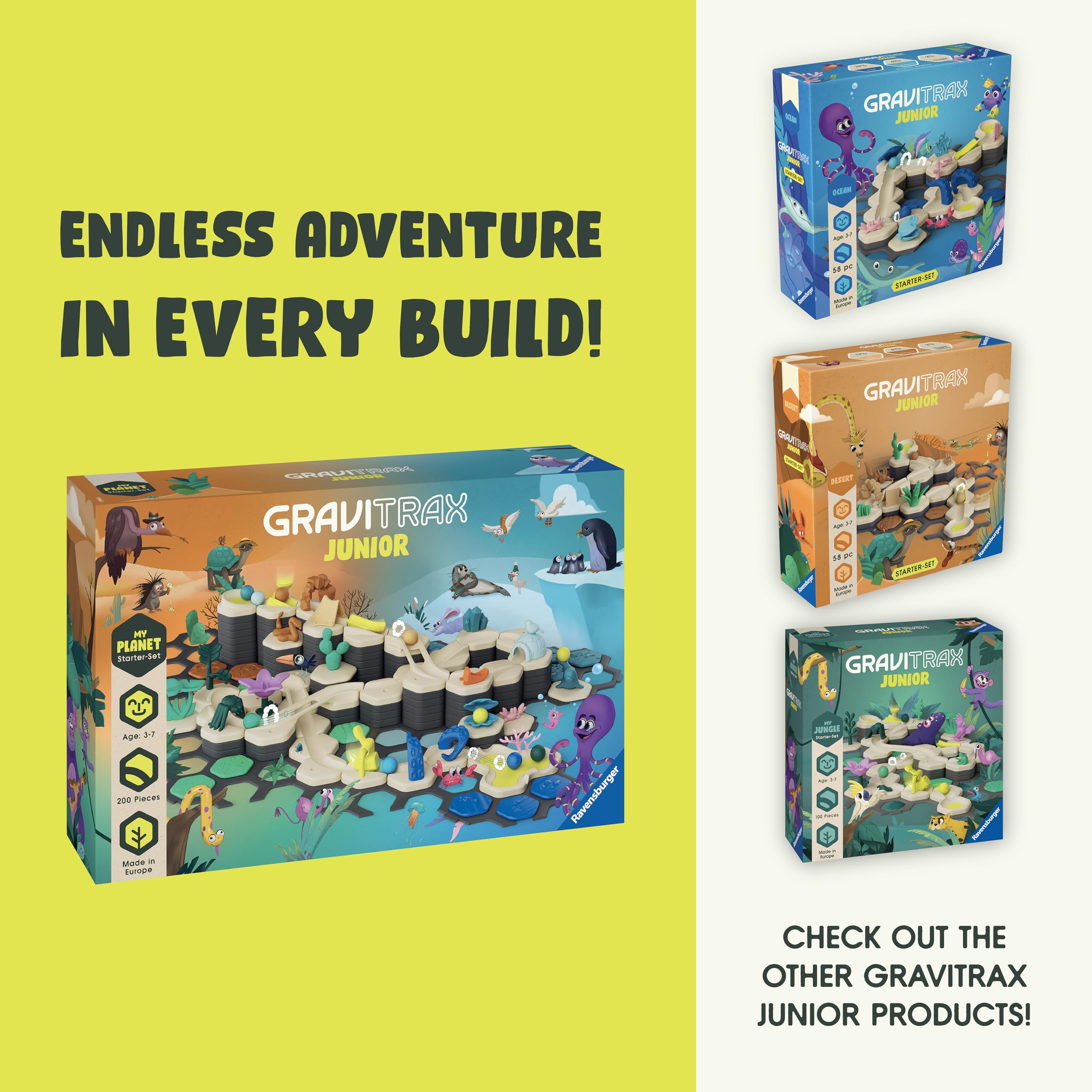 Modular pieces enable expandable challenges for growing minds