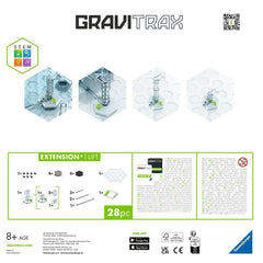 Ravensburger GraviTrax Lifter transparent level demonstrates precise stacking of tiles.