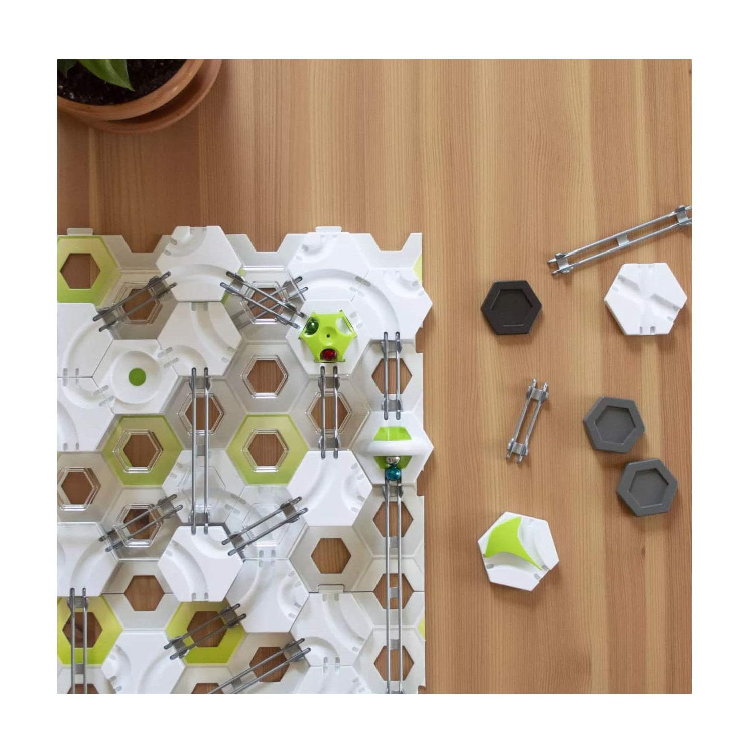 Ravensburger GraviTrax marble action shot demonstrates kinetic fun and problem-solving play