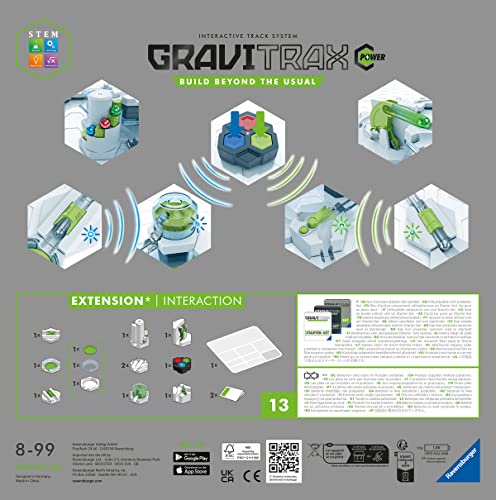 Ravensburger Gravitrax Power Extension Interaction track layout enables creative builds.