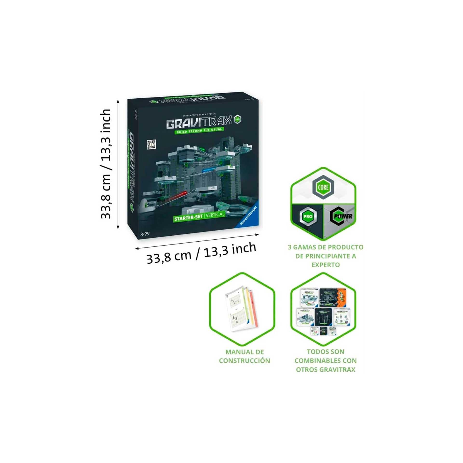 Ravensburger GraviTrax PRO Starter Set marble race shows cause-and-effect