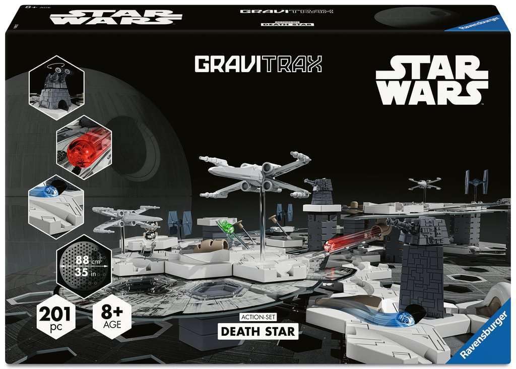 Ravensburger GraviTrax Star Wars Death Star base plate for immersive marble runs.