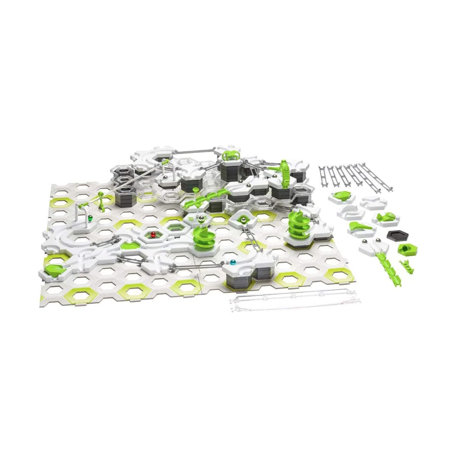 Ravensburger GraviTrax transfer element enables marble handoffs for complex routes