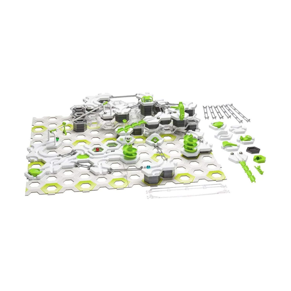 Ravensburger GraviTrax transfer element enables marble handoffs for complex routes