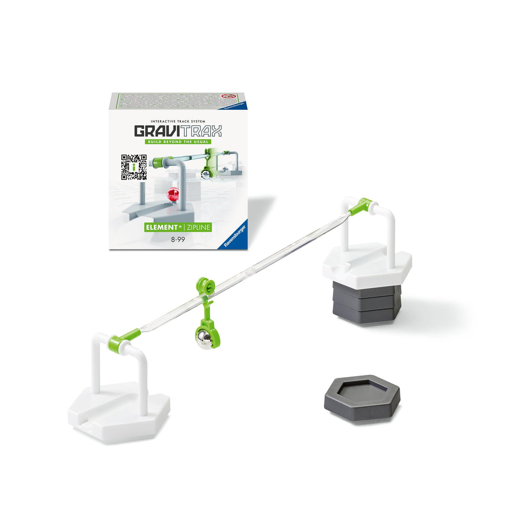 Ravensburger GraviTrax Zipline connects two track sections for continuous marble motion