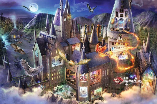 Ravensburger Harry Potter Hogwarts Castle artifacts and locations highlight iconic scenes for solving