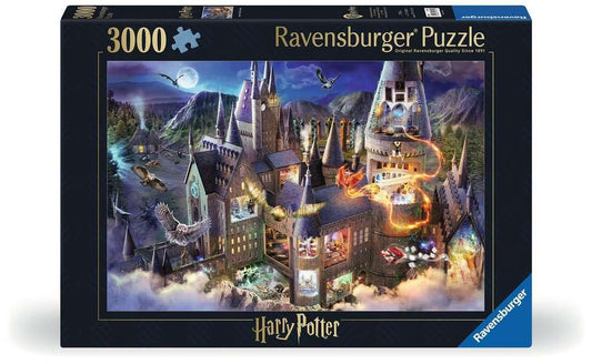 Ravensburger Harry Potter Hogwarts Castle interior map puzzle detail for immersive play