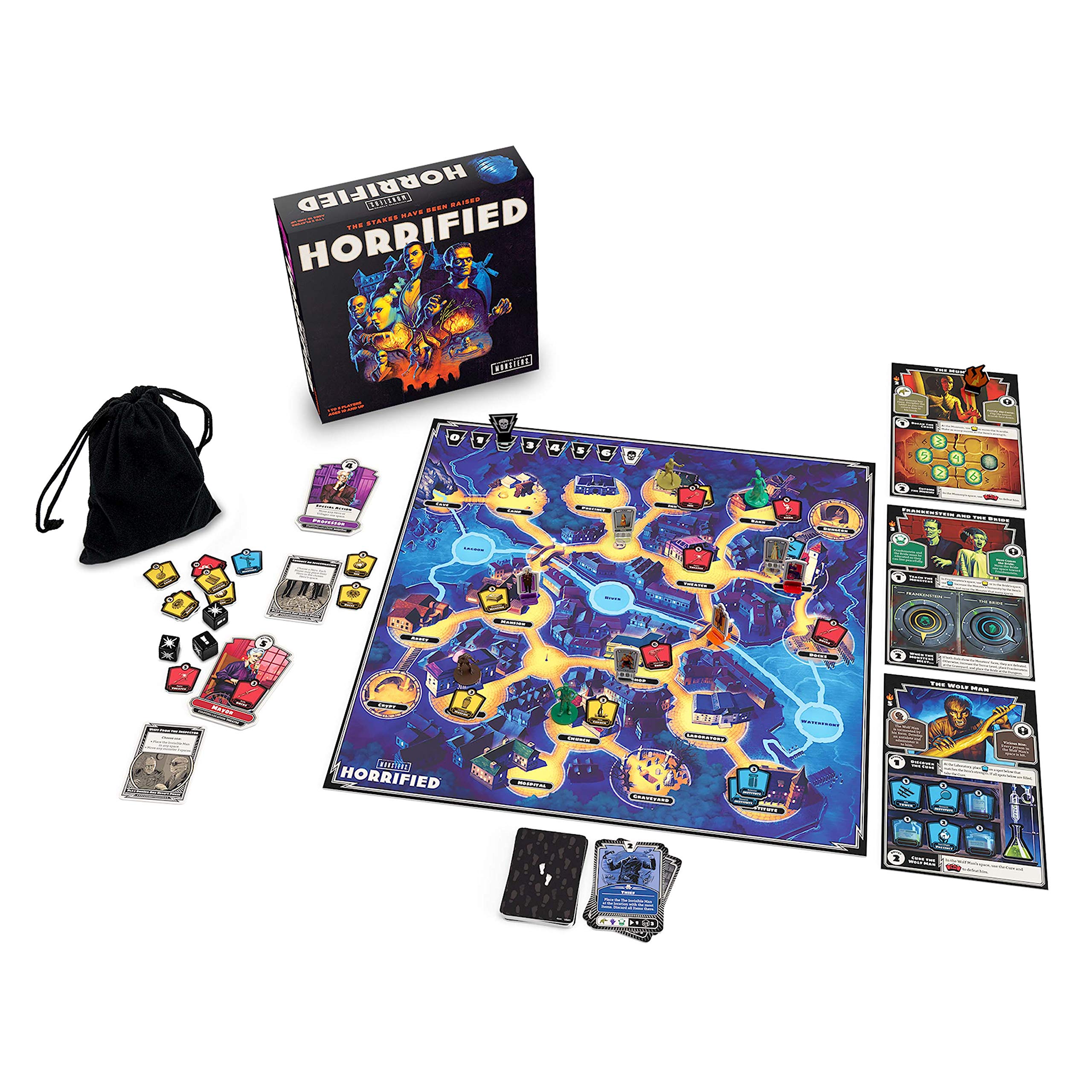 Ravensburger Horrified monster cards feature classic foes for immersive strategy.