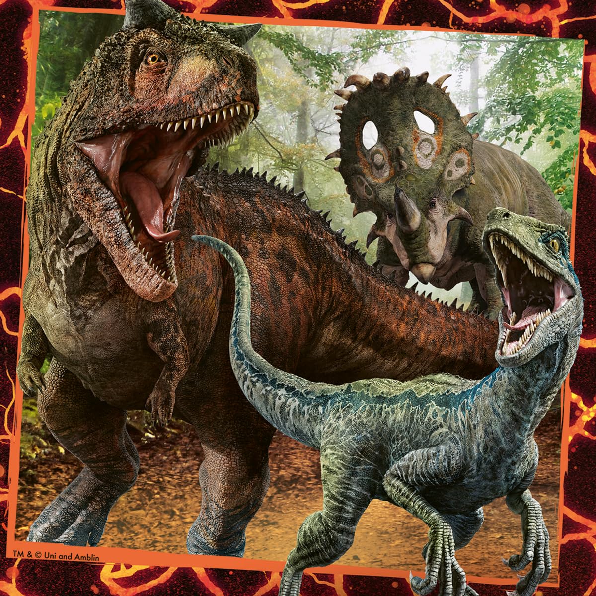Ravensburger Instinct to Hunt blue Velociraptor piece sparks imagination during play