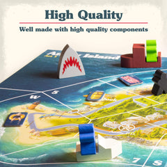 Ravensburger Jaws board game crew figures bring the hunt to life.
