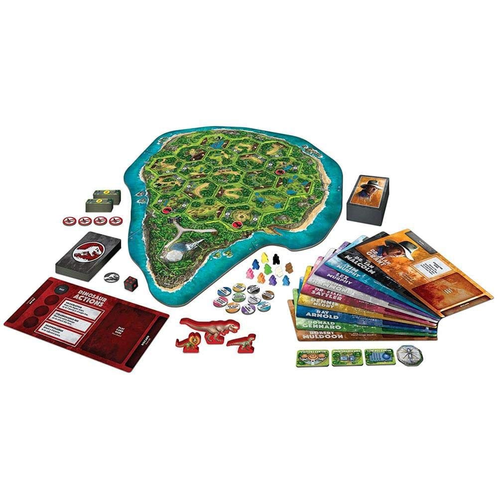 Ravensburger Jurassic Park Danger components showcase high-quality pieces for durable, replayable sessions.
