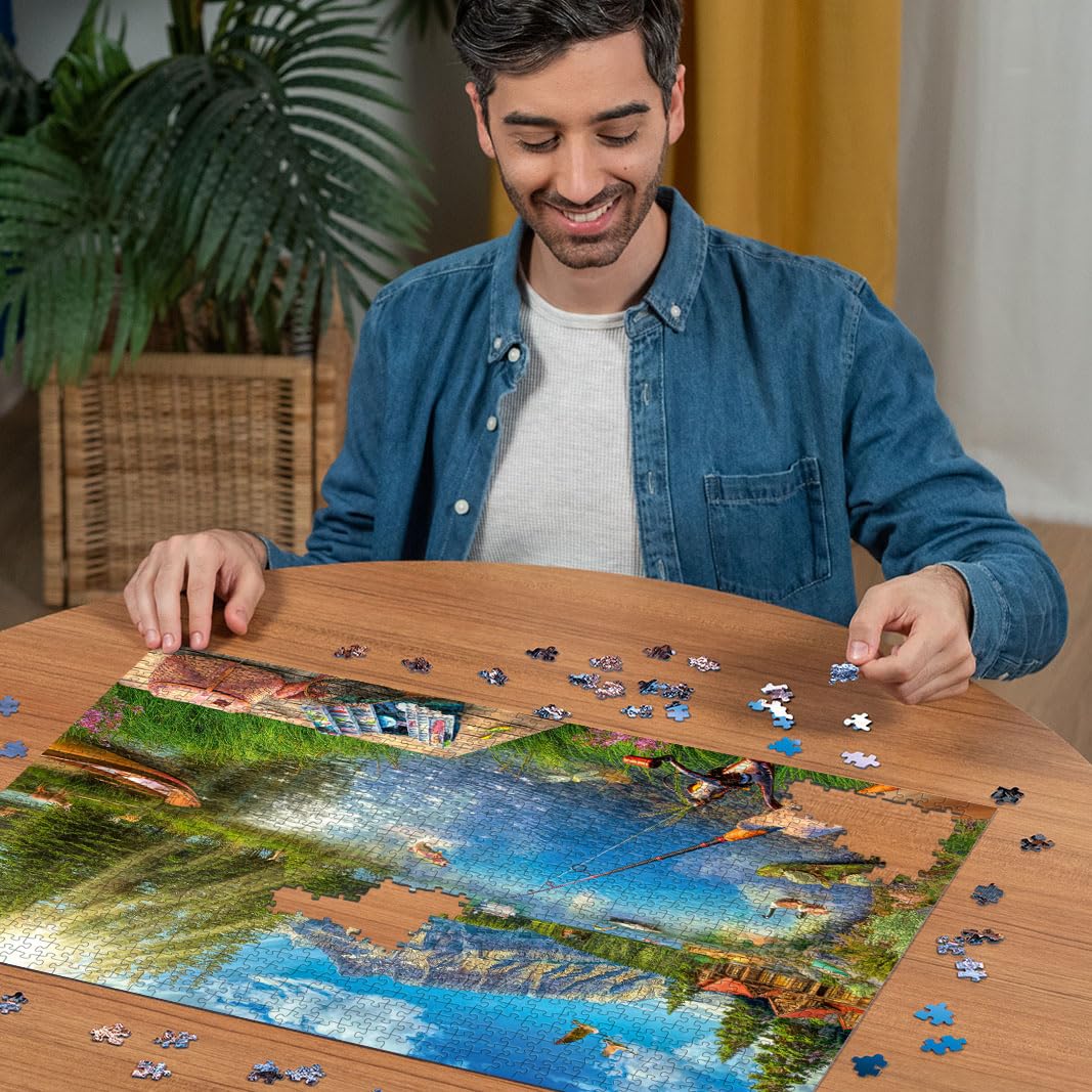 Ravensburger Life at The Lake: frameable design lets you display finished artwork with pride.