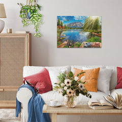 Ravensburger Life at The Lake: premium cardboard texture enhances durability and a premium feel.
