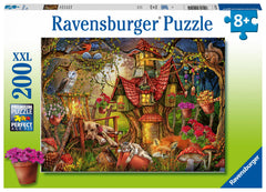 Ravensburger Little Cottage XXL puzzle piece closeup highlights interlocking and quality.