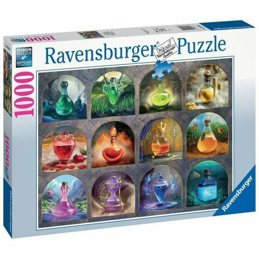Ravensburger Magical Potions flasks showcase vivid colors for immersive puzzling.