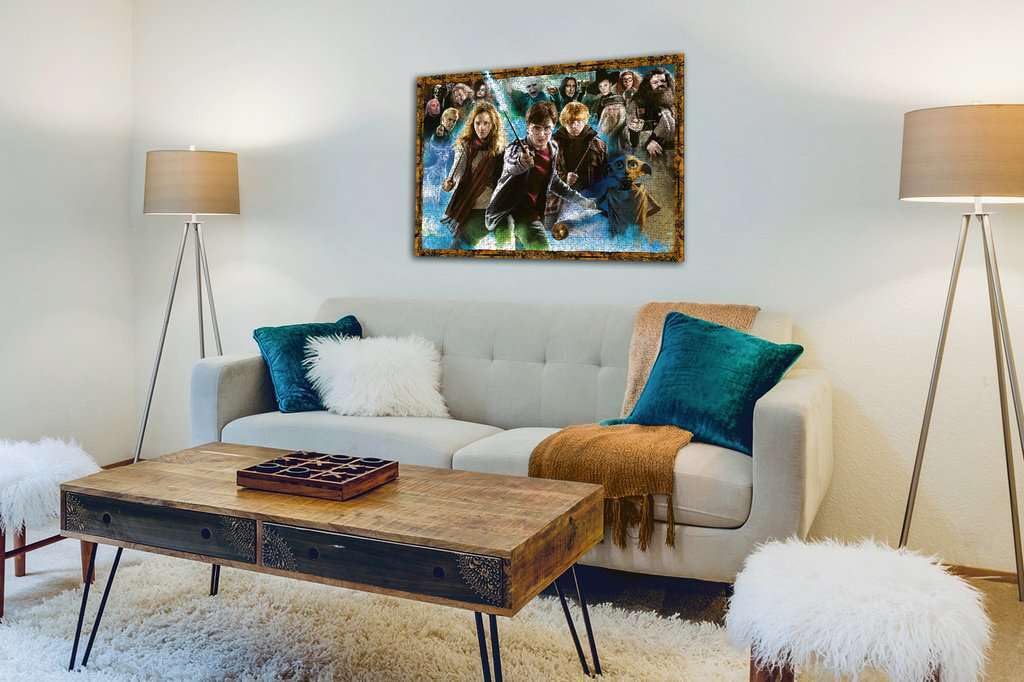 Ravensburger Magical Student Harry Potter puzzle finished display ready for shelf