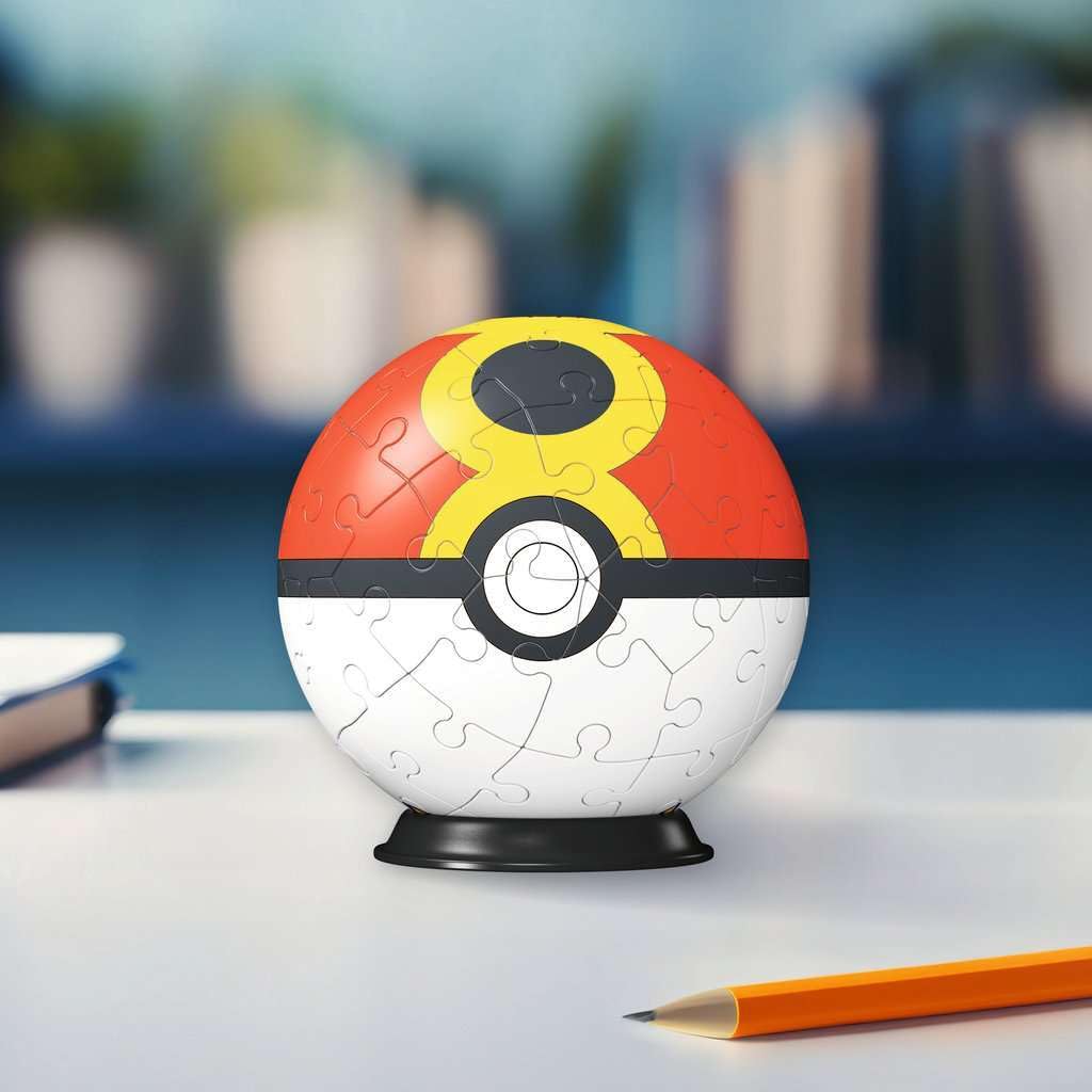 Ravensburger Master Ball puzzle-ball final form on a stand, ideal for collectors
