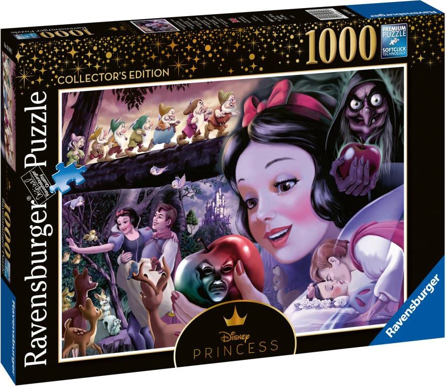 Matte finish and vivid colors on Ravensburger Snow White puzzle for long-lasting enjoyment