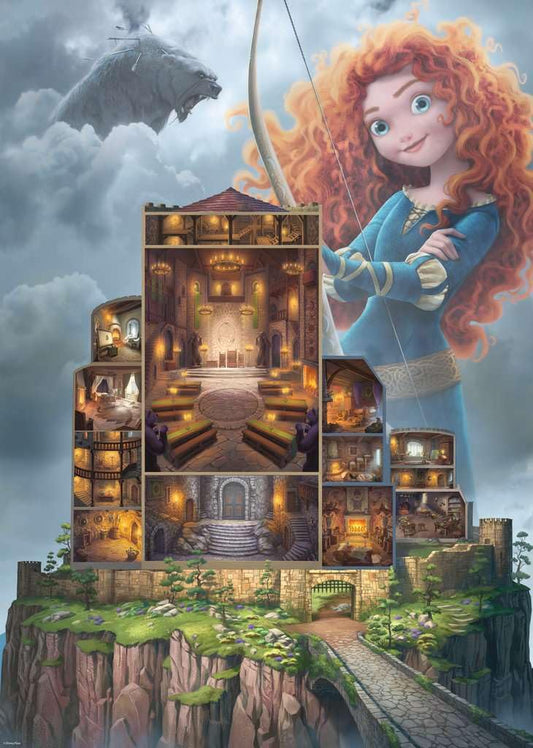 Ravensburger Merida puzzle softclick closeup showing precise interlocking pieces for a smooth build