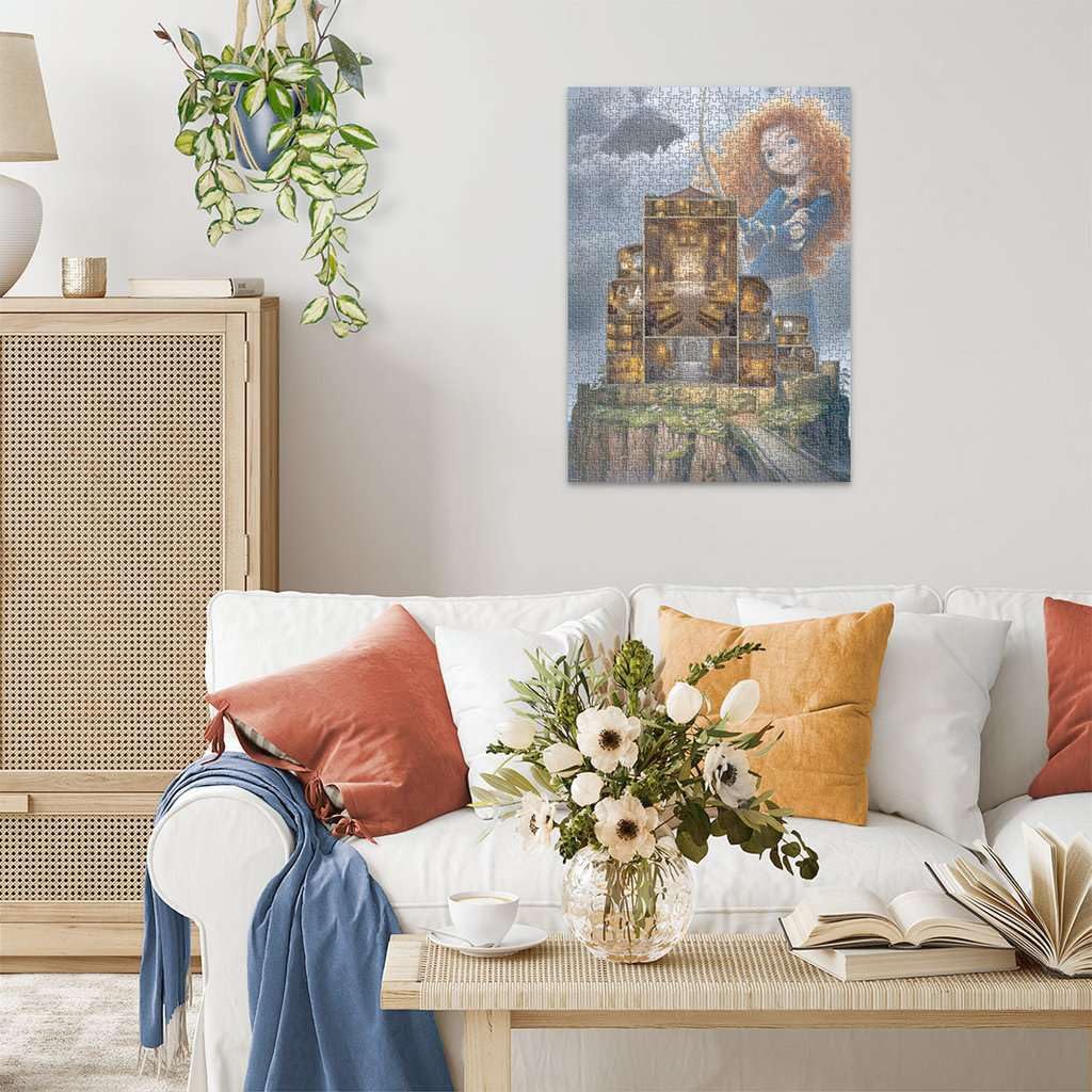 Ravensburger sustainability badge and FSC-certified materials highlight eco-friendly puzzle quality