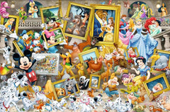 Ravensburger Mickey as Artist puzzle pieces close-up shows precise cuts and fit.
