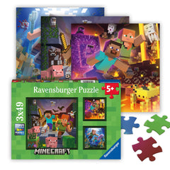 Ravensburger Minecraft Biomes forest scene puzzle for kids
