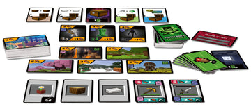 Ravensburger Minecraft Explorers cooperative play scene, teamwork in action.