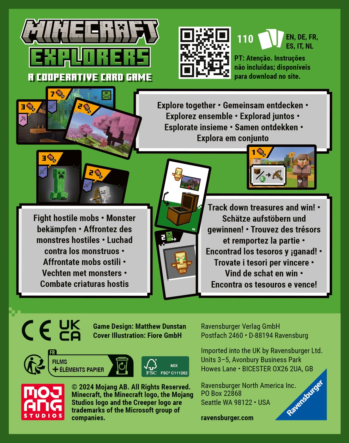 Ravensburger Minecraft Explorers treasure chests inviting treasure hunts.