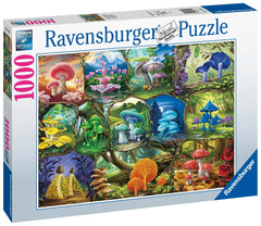 Ravensburger mushroom collage interlocking-fit pieces deliver a satisfying, precise assembly experience