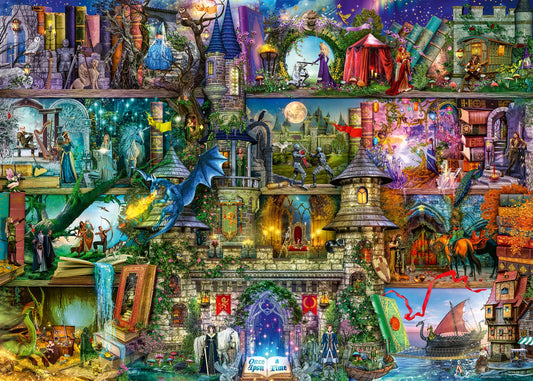 Ravensburger Myths & Legends 1000-piece puzzle dragon-unicorn scene for immersive fantasy exploration