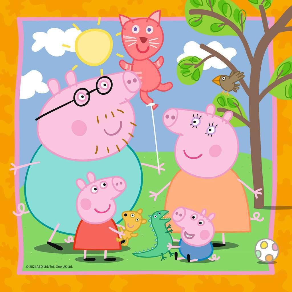 Ravensburger Peppa Puzzle characters close-up highlighting favorite friends for imaginative fun