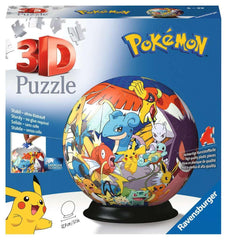 Ravensburger Pokemon 3D Puzzle Ball Pikachu figure close-up for display and play.
