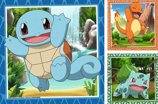 Ravensburger Pokemon 3x49-piece puzzle featuring Bulbasaur to spark creativity.