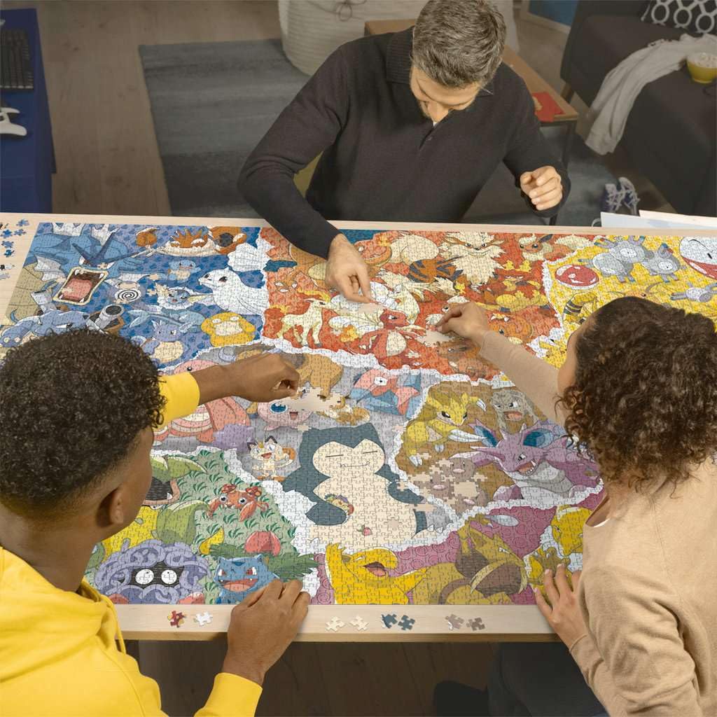 Color zones guide the assembly on the Ravensburger Pokemon 5000-piece puzzle.