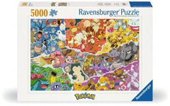 Ravensburger Pokemon 5000-piece puzzle featuring Snorlax and friends for relaxing, immersive play.