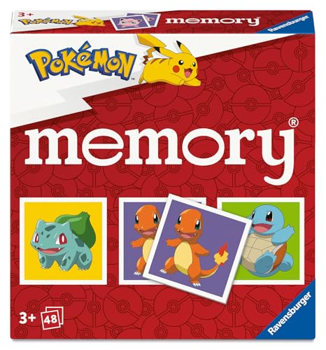 Ravensburger Pokemon Mini Memory 24 pairs laid out for quick matching challenges.
