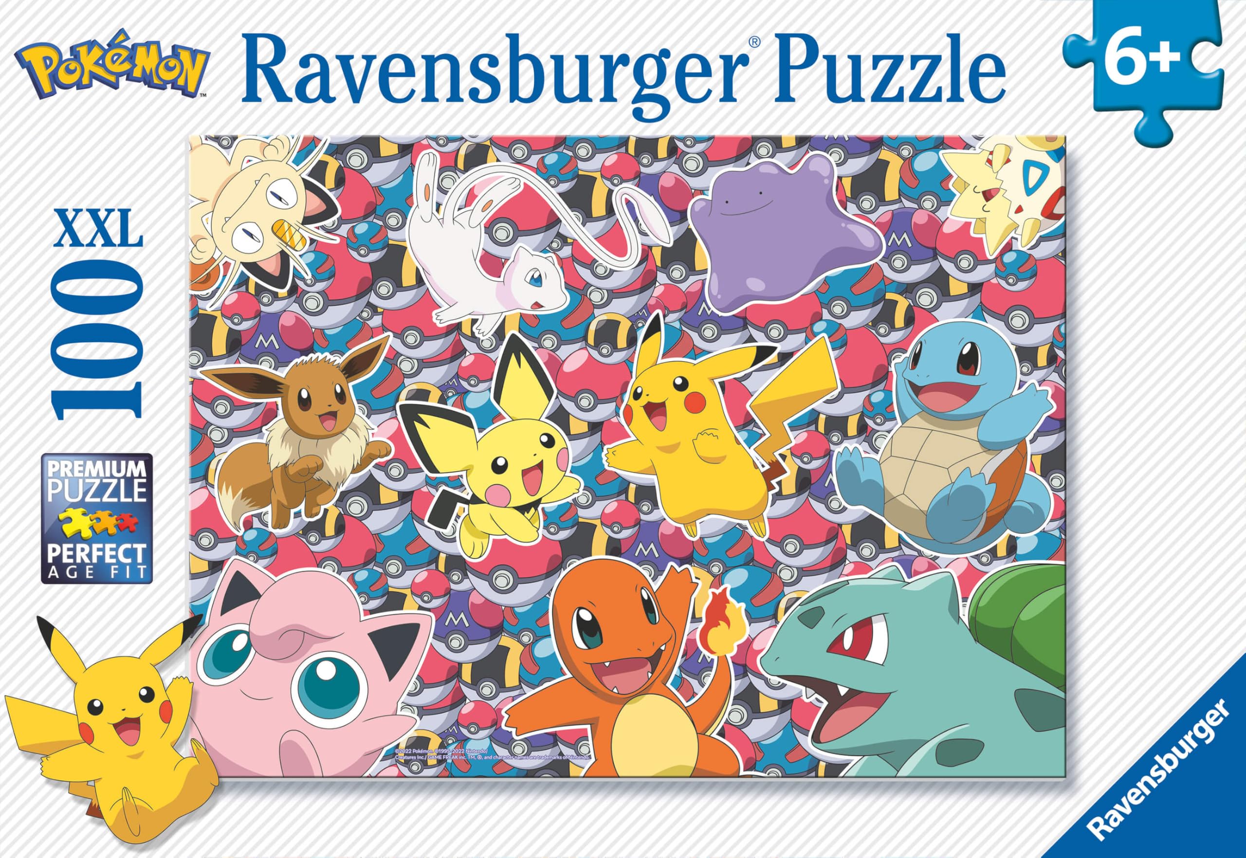 Ravensburger Pokemon puzzle assembly for kids image highlights easy piece handling