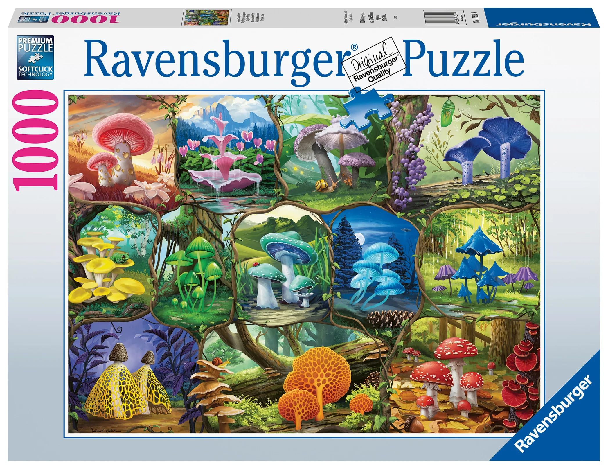 Ravensburger premium puzzle with glare-free matte finish enhances vivid artwork enjoyment