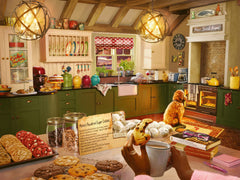 Ravensburger Cozy Kitchen Softclick close up shows precise piece fit