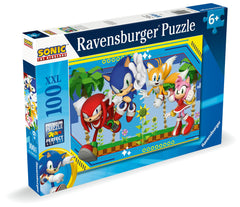 Ravensburger Sonic the Hedgehog 100-piece puzzle XXL featuring Sonic and friends for screen-free fun