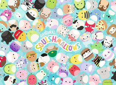 Ravensburger Squishmallows 200p XXL puzzle close-up highlights vibrant pieces for screen-free fun.