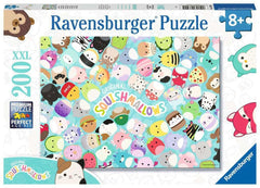 Ravensburger Squishmallows 200p XXL puzzle squad scene encourages cognitive play and family bonding.