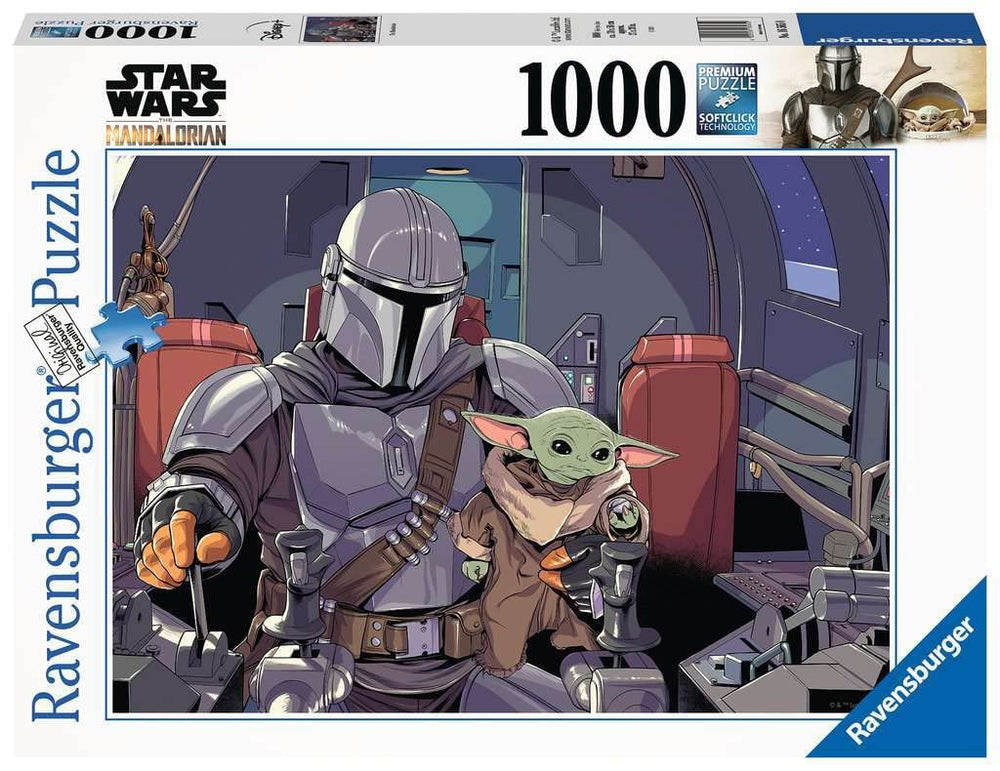 Ravensburger Star Wars Mandalorian 1000pc puzzle cockpit Razor Crest, ideal for mindful evenings
