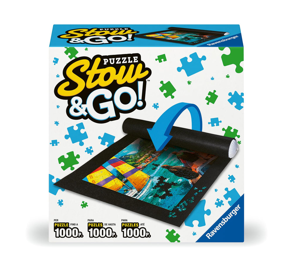 Ravensburger Stow & Go puzzle mat with high-contrast surface for easy sorting