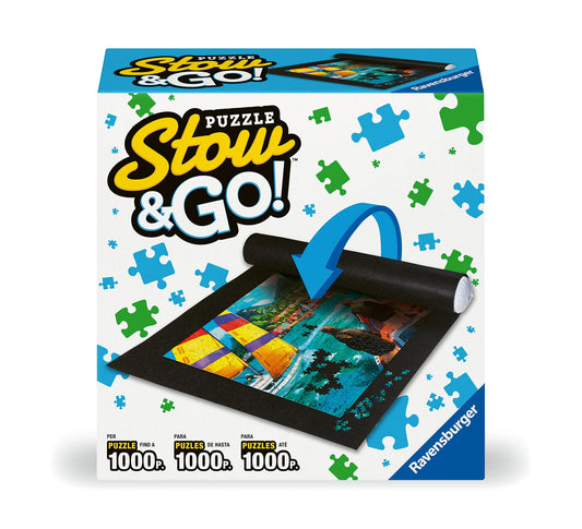 Ravensburger Stow & Go puzzle mat with high-contrast surface for easy sorting