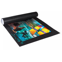 Ravensburger Stow & Go inflatable tube enables compact, portable puzzle storage