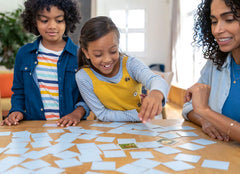 Ravensburger Super Mario Large Memory characters close-up showing beloved friends.