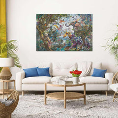 Ravensburger Tropical Dragons 4000-piece puzzle pieces demonstrating precise fit with Softclick technology