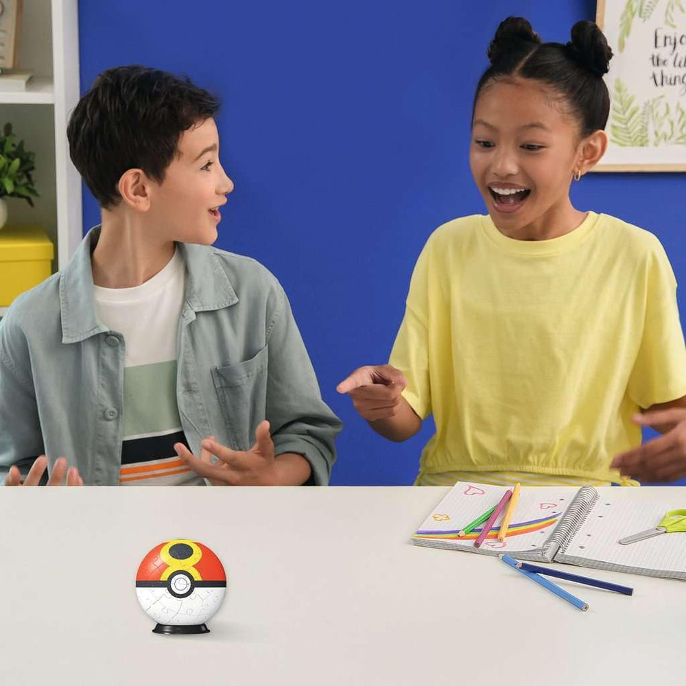 Ravensburger Ultra Ball puzzle-ball assembly with EasyClick interlocks for mess-free fun